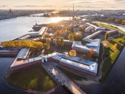 Peter and Paul Fortress from above